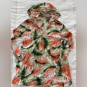 Tropical Print Beach Shirt